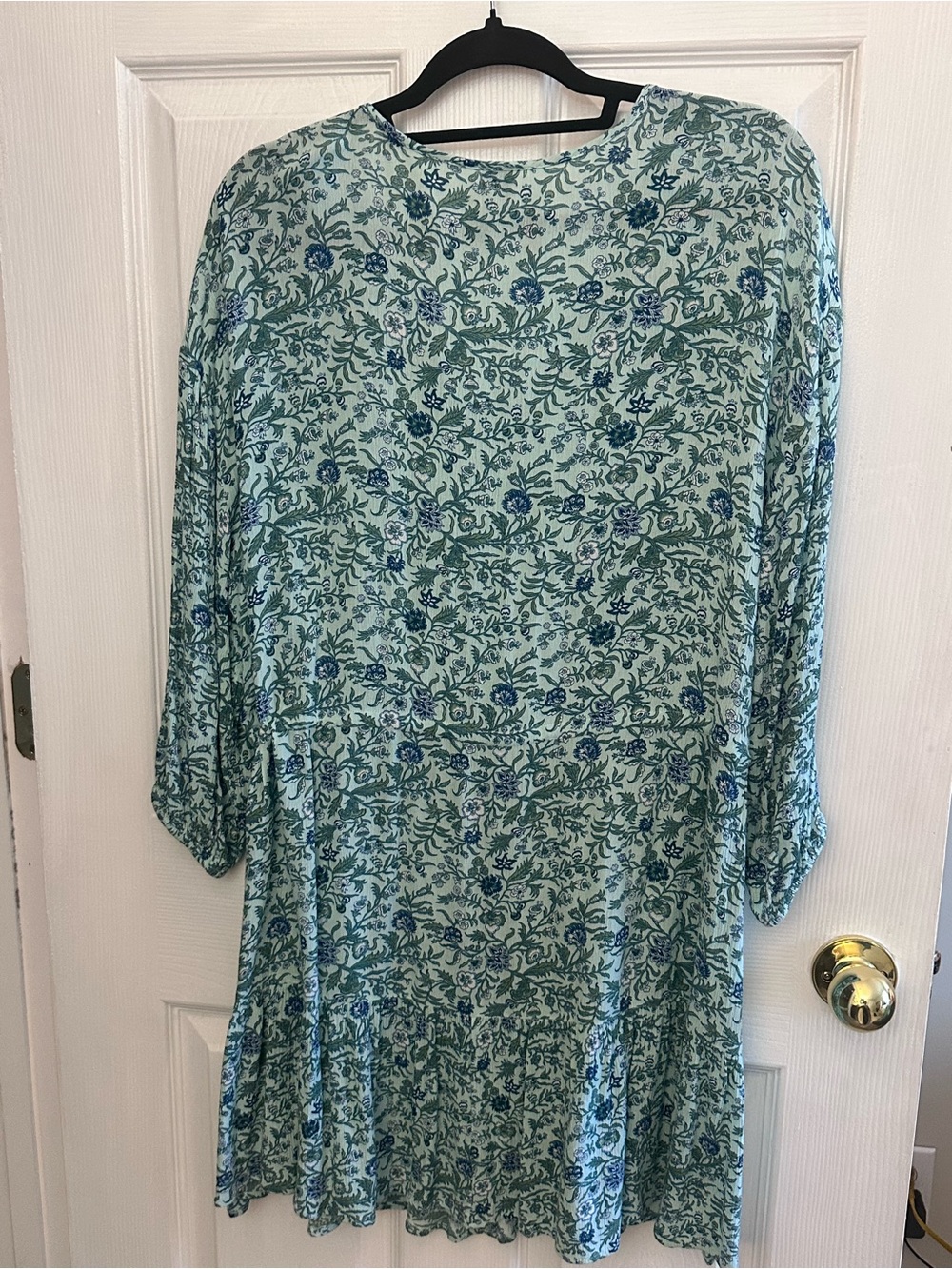 LOFT Beach Green and Blue Floral Dress or Swim Coverup - Picture 6 of 7